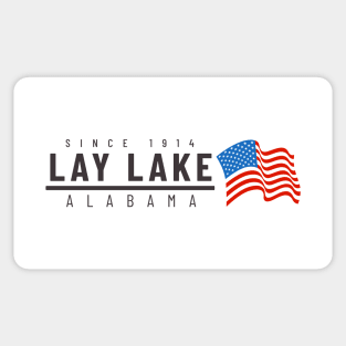 Lay Lake USA - dark text Sticker